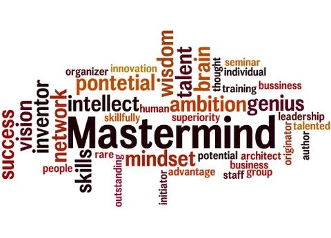 Mastermind, word cloud concept Stock Illustration