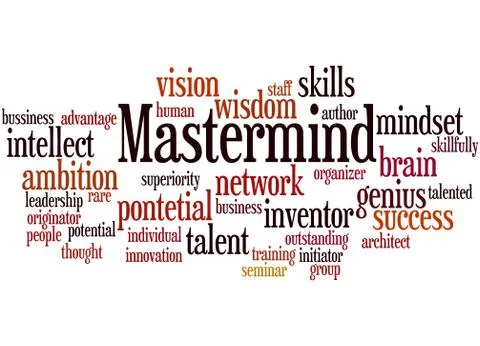 Mastermind, word cloud concept Stock Illustration