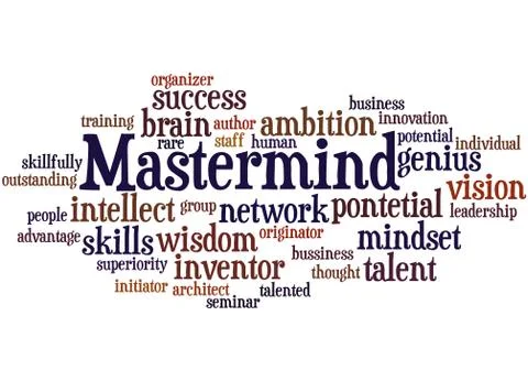 Mastermind, word cloud concept Stock Illustration