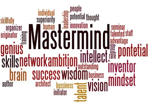 Mastermind, word cloud concept Stock Illustration