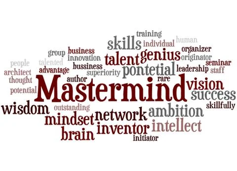 Mastermind, word cloud concept Stock Illustration