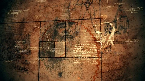 Masterpiece Code Da Vinci Picture Video stock 88793168