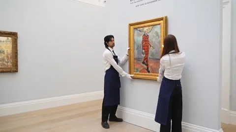 Masterpieces from Van Gogh, Cezanne and Monet come to light for the first time  Stock Footage 346760093