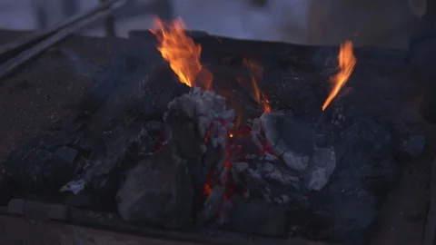 Mastery in blacksmithing Stock Footage 87866433