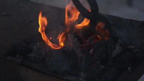 Mastery in blacksmithing Stock Footage 87866644