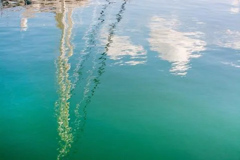 Masts reflections background Stock Photos