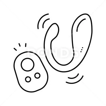 Masturbation sex toy line icon vector illustration Clip Art