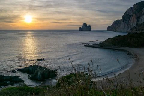 Masua beach 스톡 사진