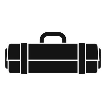 Mat bag icon simple vector. Gym roll Stock Illustration