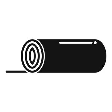 Mat equipment icon simple vector. Yoga carpet イラスト素材
