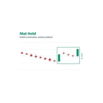 Mat Hold Candlestick Pattern Labeled Vector Trading Chart Technical Analysis Stock Illustration