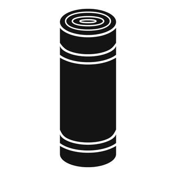 Mat icon simple vector. Yoga carpet Stock Illustration