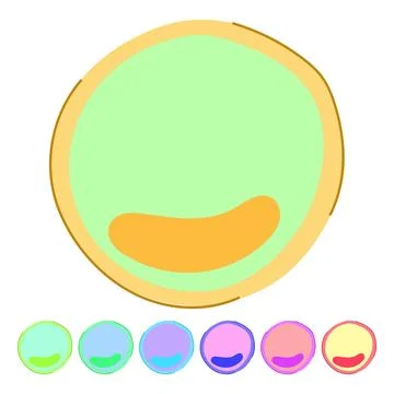 Mat mouse pad vector cartoon graphic Stock Illustration