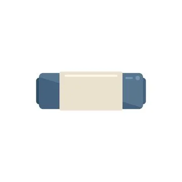 Mat roll icon flat vector. Gym carpet Stock Illustration