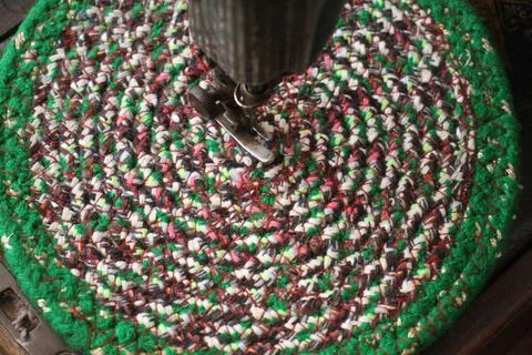 A mat is on the surface. Fotos de archivo