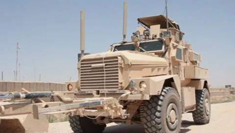 MAT-V(MRAP) Mine Resistant Vehicles (HD)c Stock Footage 7731365