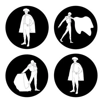 Matador icon Stock Illustration