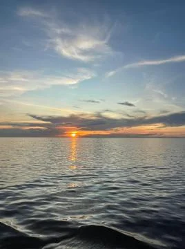 Matahari terbenam Stock Photos