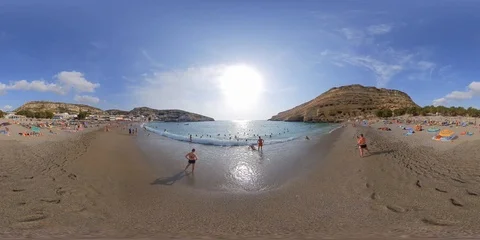 Matala beach, Crete Stock-Footage 119981053