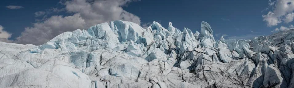 Matanuska glacier panoramic Stock Photos