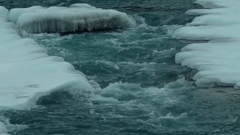 Matanuska River Rapids, Alaska Stock Footage 84667223