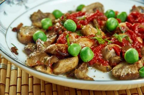 Matar Mushroom Curry 写真素材