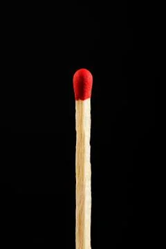 Match on black Foto stock