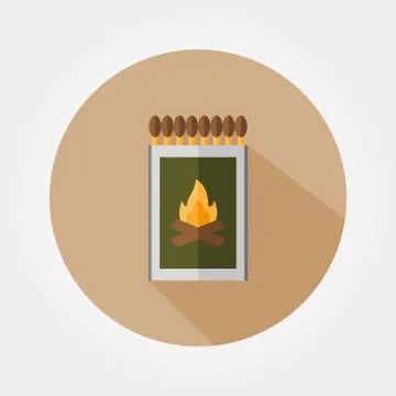 Match box icon. Stock Illustration