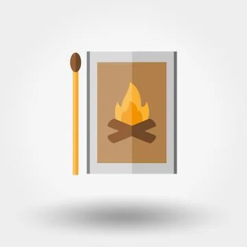 Match box icon Illustrazione stock