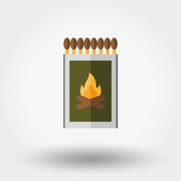 Match box icon Stock Illustration