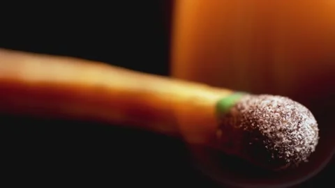 Match Burn Light Stock Footage 234242279