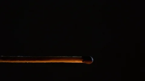 Match burning in the dark Stock Footage 117861857