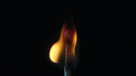 A match is burning Stock Footage 131206064
