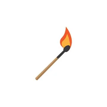 Match burning illustration イラスト素材