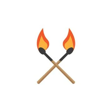 Match burning illustration イラスト素材