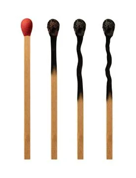 Match burning isolated Stock Photos