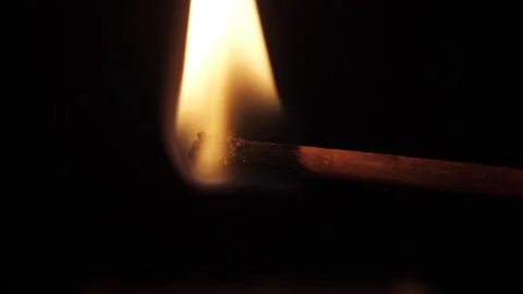 Match burning macro shot Stock-Footage 104884282