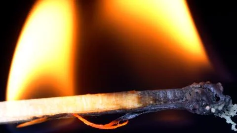 Match burning 스톡 사진