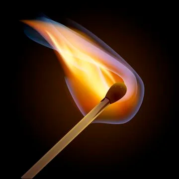 Match bursting to flame eps10 vector illustration Stock-Illustration