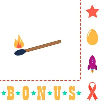 Match computer symbol Stock Illustration