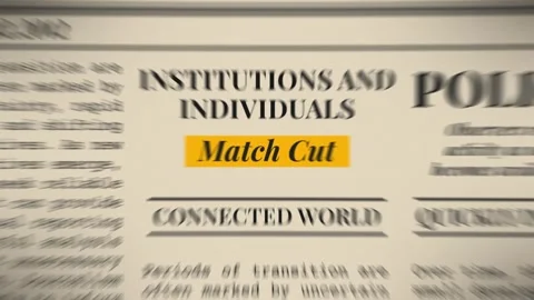 Match Cut Newspaper Stock After Effects