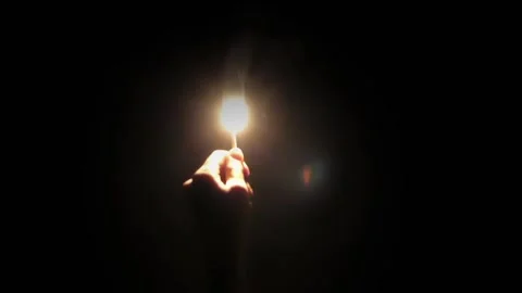 Match In The Dark Stock Footage 141768072