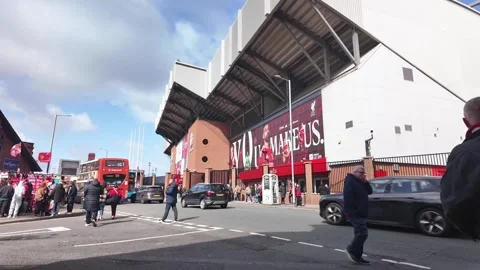Match day time lapse under The Kop Stock Footage 331824221