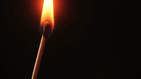Match on fire Stock Footage 152664881