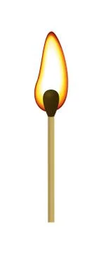 Match with fire Stock Illustration