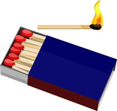 Match Fire Maker Equipment Vector Stock Illustration
