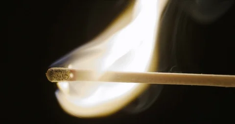 Match fire slowmotion at 240 fps Stockbeeldmateriaal 97787736