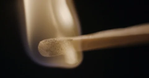 Match fire slowmotion at 240 fps Stockbeeldmateriaal 97787824