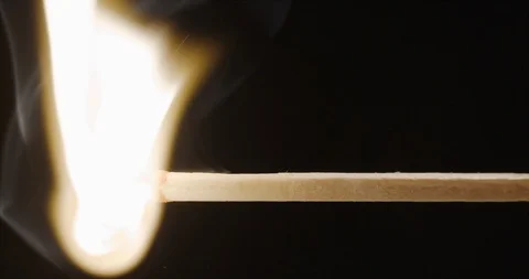 Match fire slowmotion at 240 fps Vídeo Stock 97787883