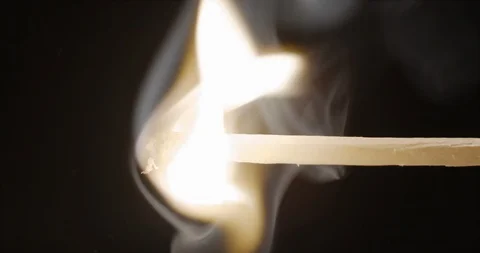 Match fire slowmotion at 240 fps Stock Footage 97787895